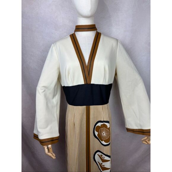 Vintage Alfred Shaheen Dress M/L Hawaii Tiki 1970s Designer MCM READ - Picture 2 of 14